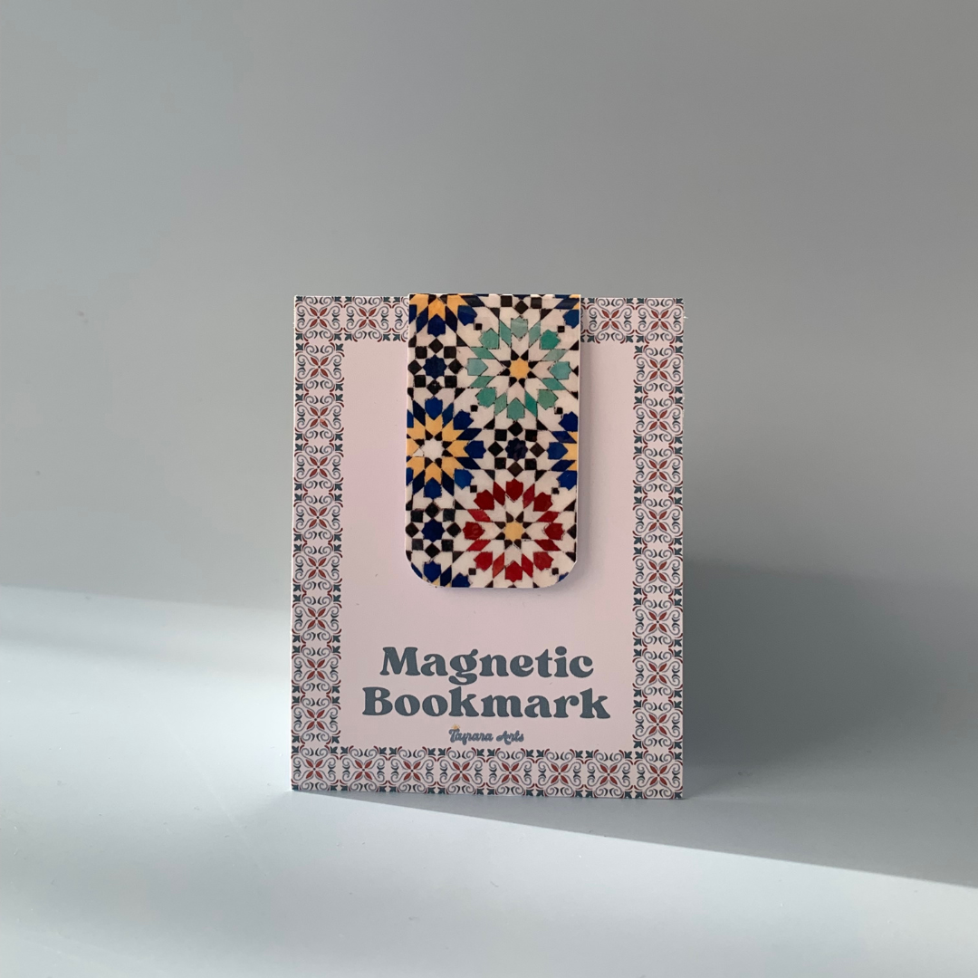 Magnetische boekenlegger - Zelij patronen