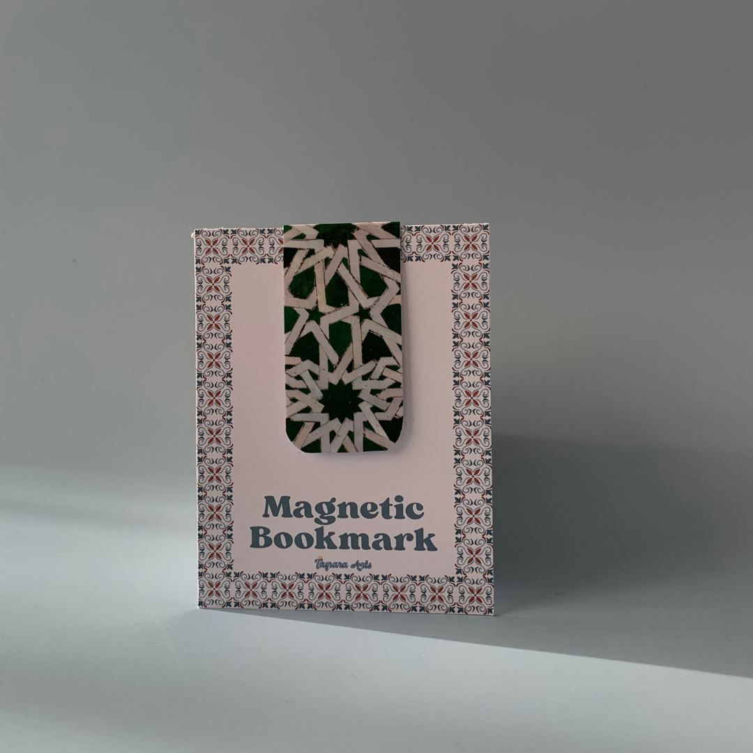 Magnetic bookmark - Zelij patterns