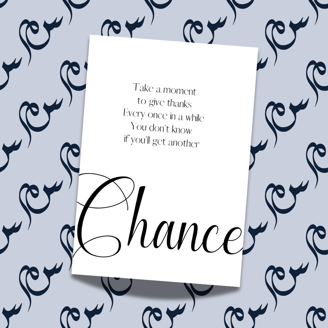 Keyword poster - Chance