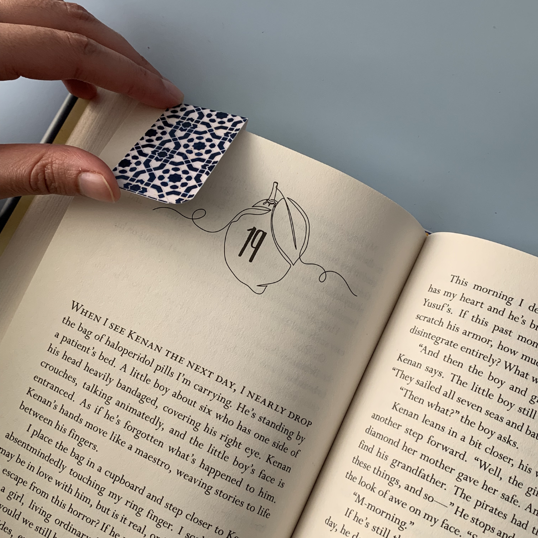 Magnetic bookmark - Zelij patterns
