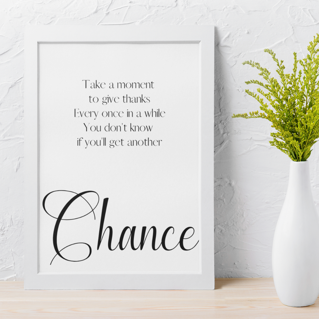Keyword poster - Chance