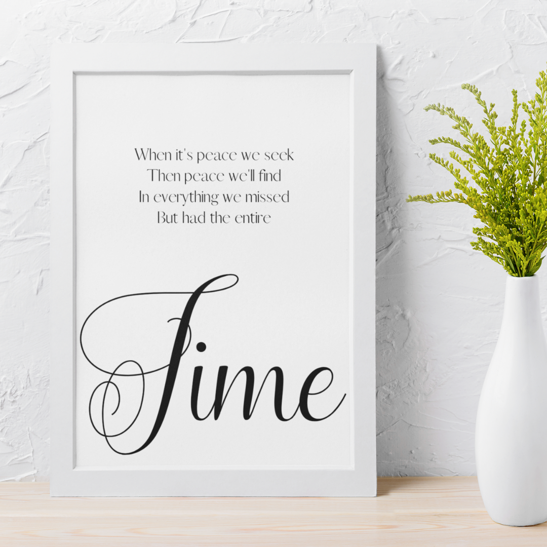 Keyword poster: Time